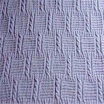 Cabled Eyelet Baby Blanket